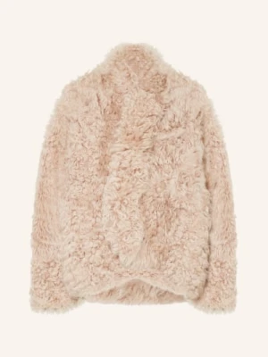 Remain Kurtka Skórzana Dwustronna beige