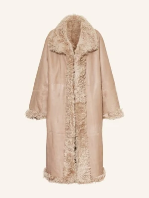 Remain Płaszcz Skórzany braun