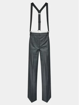 Remain Spodnie materiałowe W. Suspenders 500362514 Szary Straight Fit