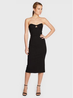 Remain Sukienka koktajlowa Unaris RM1519 Czarny Slim Fit