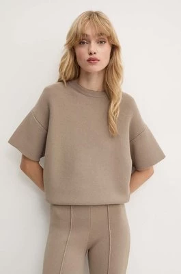 Remain t-shirt Knit T-Shirt damski kolor beżowy 5018813001