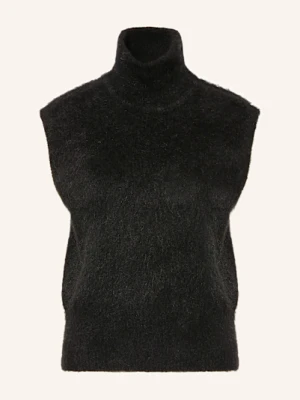 Remain Top Z Dzianiny Z Dodatkiem Alpaki schwarz