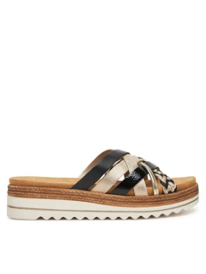 Remonte Klapki D0Q50-02 Złoty