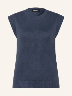 Repeat Dzianinowy Top blau