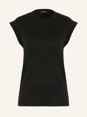 Repeat Dzianinowy Top schwarz