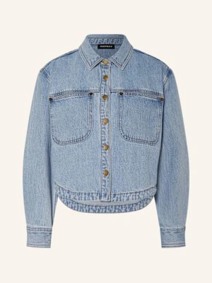 Repeat Krótka Kurtka Jeansowa blau