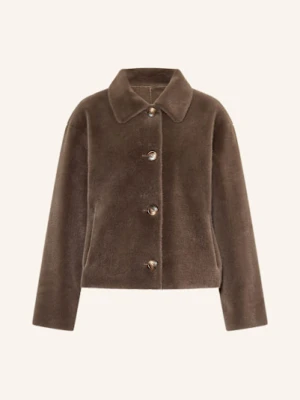 Repeat Kurtka Ze Sztucznego Futra braun