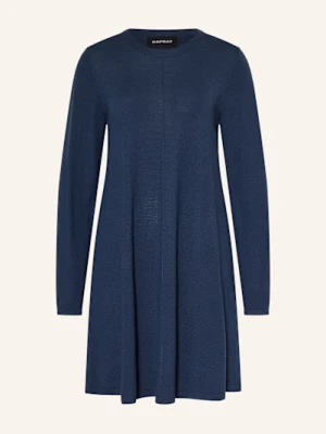 Repeat Sukienka Z Dzianiny blau
