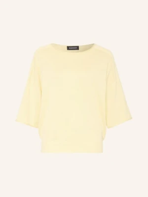 Repeat Sweter Oversize Z Rękawami 3/4 gelb