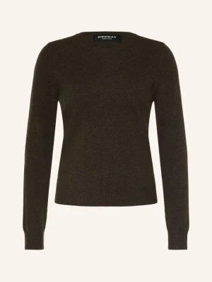 Repeat Sweter Z Kaszmiru braun CIEMNOBRĄZOWY