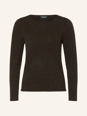 Repeat Sweter Z Kaszmiru braun CIEMNOBRĄZOWY