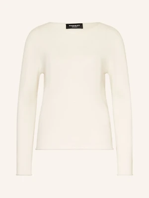 Repeat Sweter Z Kaszmiru weiss KREMOWY