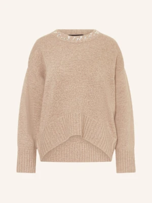 Repeat Sweter Z Ozdobnymi Kamykami braun