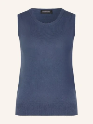 Repeat Top Z Dzianiny blau