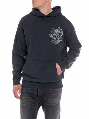Replay Bluza w kolorze czarnym rozmiar: M