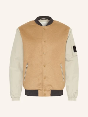 Replay Bluzon Z Mieszanki Materiałów braun