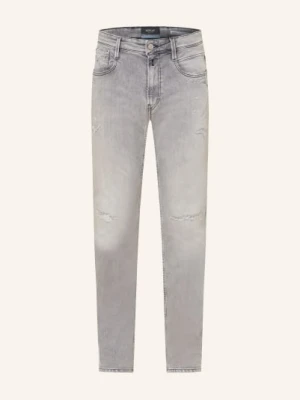 Replay Dżinsy Z Przetarciami Anbass Slim Fit grau