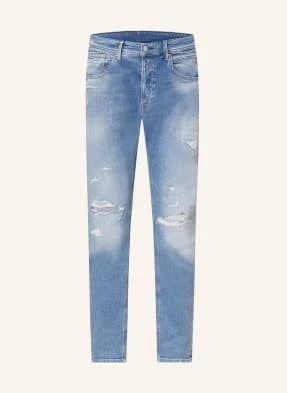 Replay Jeansy W Stylu Destroyed Extra Slim Fit blau