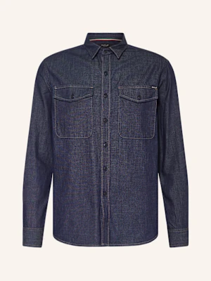 Replay Koszula Regular Fit W Stylu Jeansowym blau