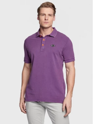 Replay Polo M3070A.000.22696M Fioletowy Regular Fit