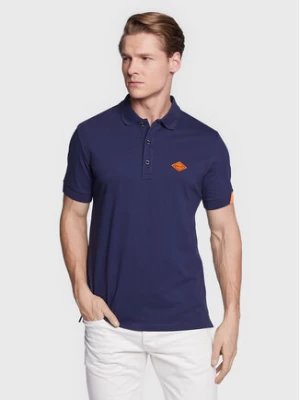 Replay Polo M3540A.000.20623 Granatowy Regular Fit