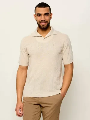 Replay Polo | Regular Fit | z dodatkiem lnu
