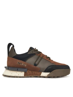REPLAY Sneakersy Field M GMS1P .000.C0064L Brązowy