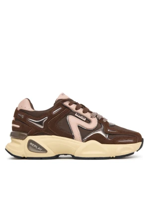 REPLAY Sneakersy GWS9N.000.C000LT Brązowy
