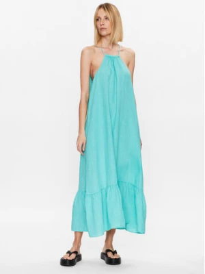 Replay Sukienka letnia W9004.000.84614G Błękitny Regular Fit