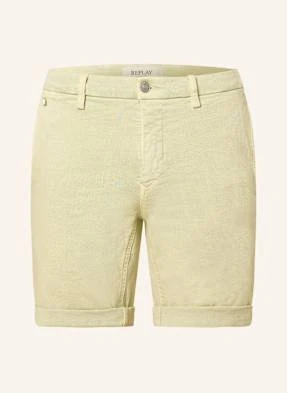 Replay Szorty Jeansowe Benni Regular Fit gruen
