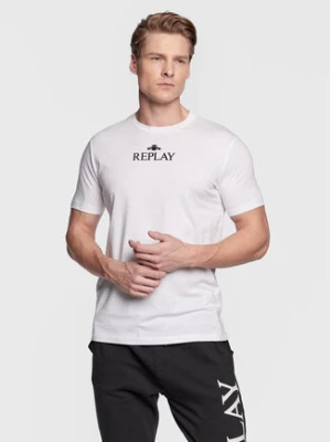 Replay T-Shirt M6473.000.22980P Biały Regular Fit