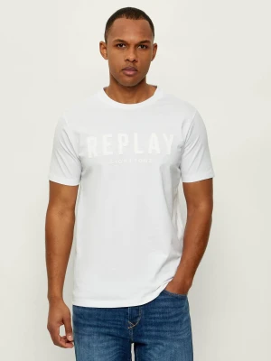 Replay T-shirt | Regular Fit biały