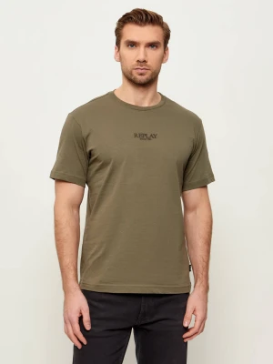 Replay T-shirt | Regular Fit zielony