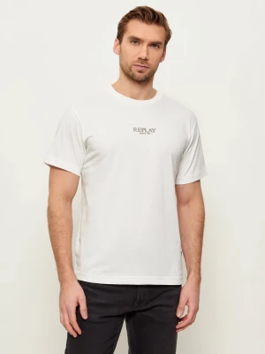 Replay T-shirt | Regular Fit biały