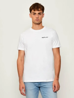 Replay T-shirt | Regular Fit biały