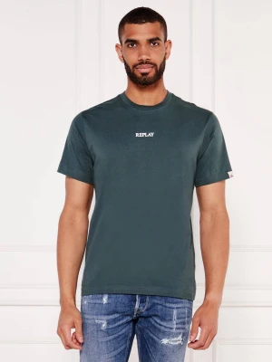 Replay T-shirt | Regular Fit zielony