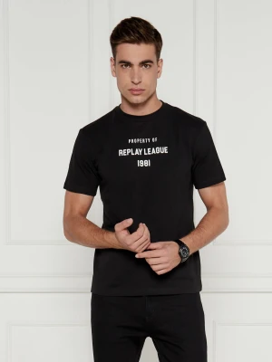 Replay T-shirt | Regular Fit czarny