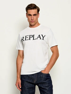 Replay T-shirt | Regular Fit biały