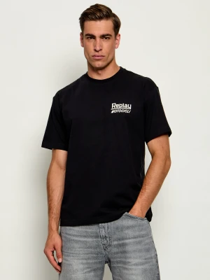 Replay T-shirt | Regular Fit czarny