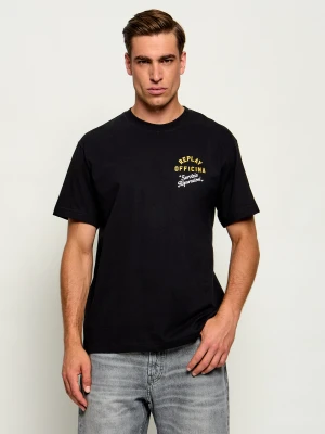 Replay T-shirt | Regular Fit czarny