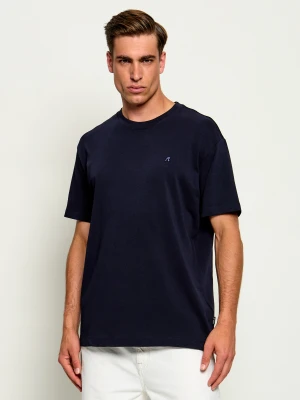 Replay T-shirt | Regular Fit granatowy