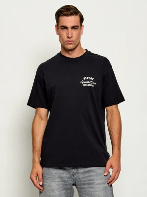 Replay T-shirt | Relaxed fit czarny