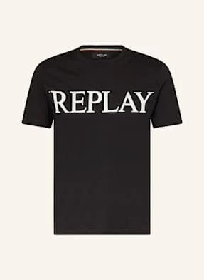 Replay T-Shirt schwarz