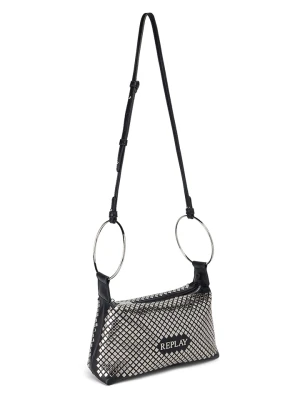 Replay Torebka w kolorze srebrno-czarnym - 26 x 15 x 9 cm rozmiar: onesize