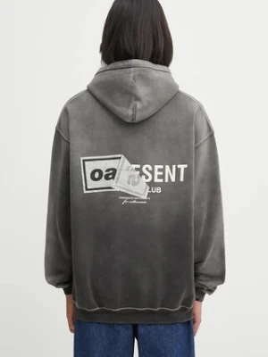 Represent bluza bawełniana Oasis Owners Club męska kolor szary z kapturem wzorzysta OCM100008