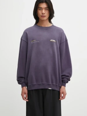 Represent bluza bawełniana Patron of the Club męska kolor fioletowy z nadrukiem MLM4272