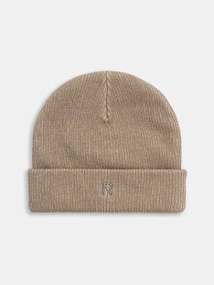 Represent czapka Rib Knit Beanie kolor beżowy MLM100354