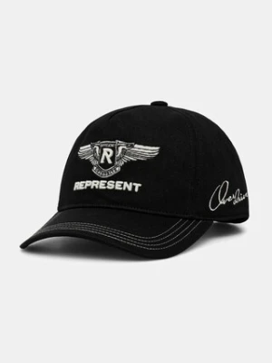 Represent czapka z daszkiem bawełniana Overdrive Badge Cap kolor czarny MLM8851.01