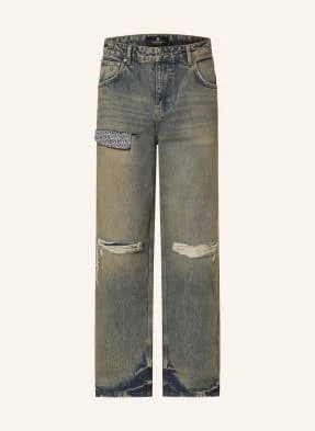 Represent Jeansy W Stylu Destroyed Straight Fit blau