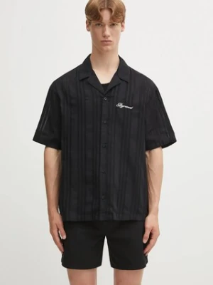 Represent koszula bawełniana Embroidered Bowling Shirt męska kolor czarny relaxed MLM2967.01